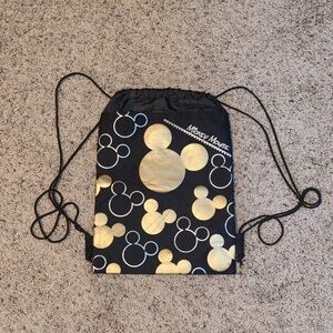 Mickey Mouse Drawstring Mini Backpack String Reusable Disney Bag